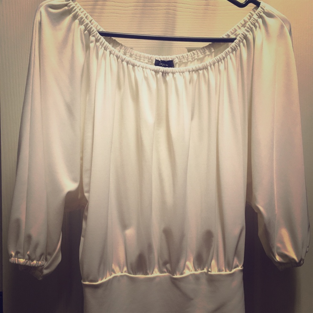 Express flowy White blouse